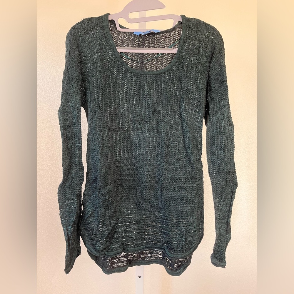 Simply Vera Vera Wang Teal Knit Sweater